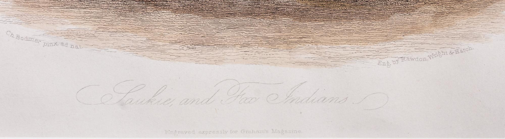 BODMER, Karl (1809-1893), after Saukie & Fox Indians