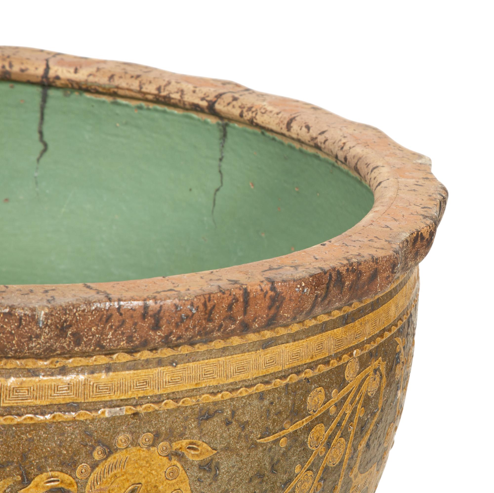 A Monumental Chinese Ceramic Egg Pot