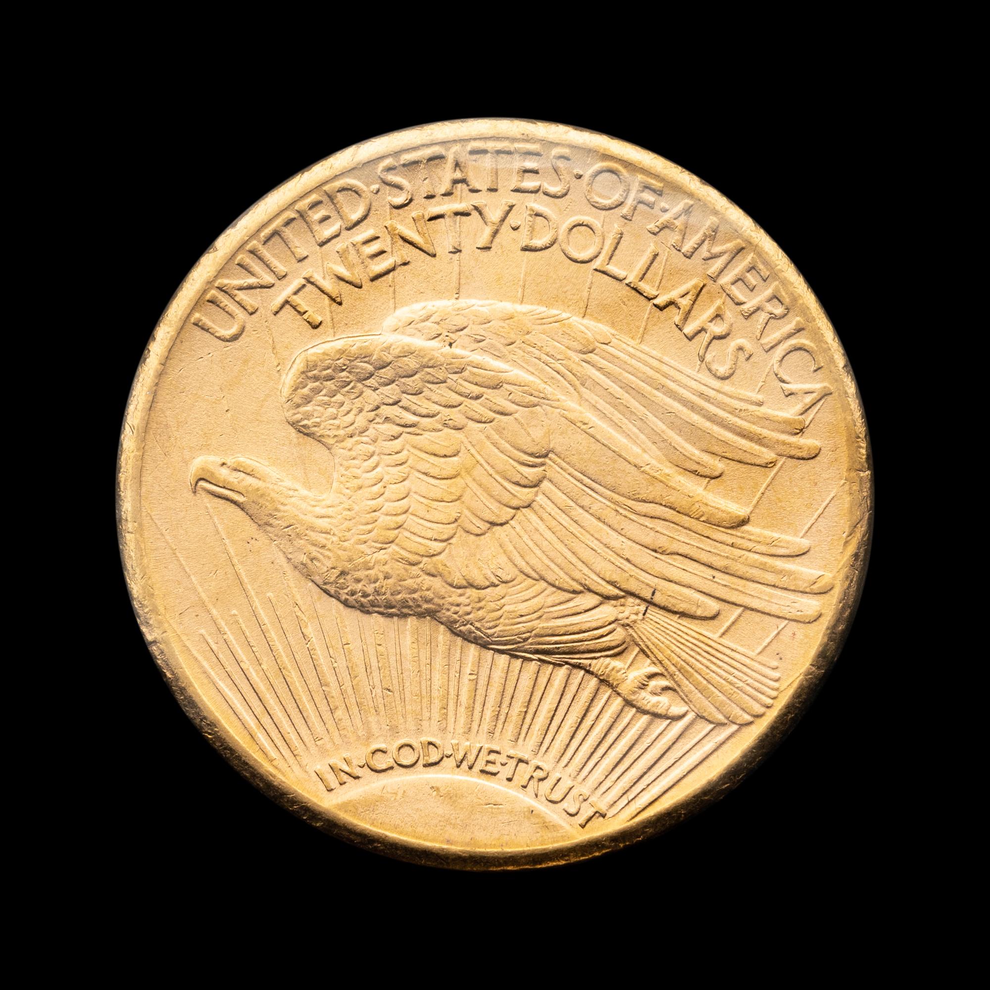 A 1909-S Saint-Gaudens $20 Gold Coin