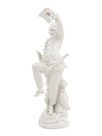 A Meissen Blanc-de-Chine Figure of a Dancing Man with a Tankard