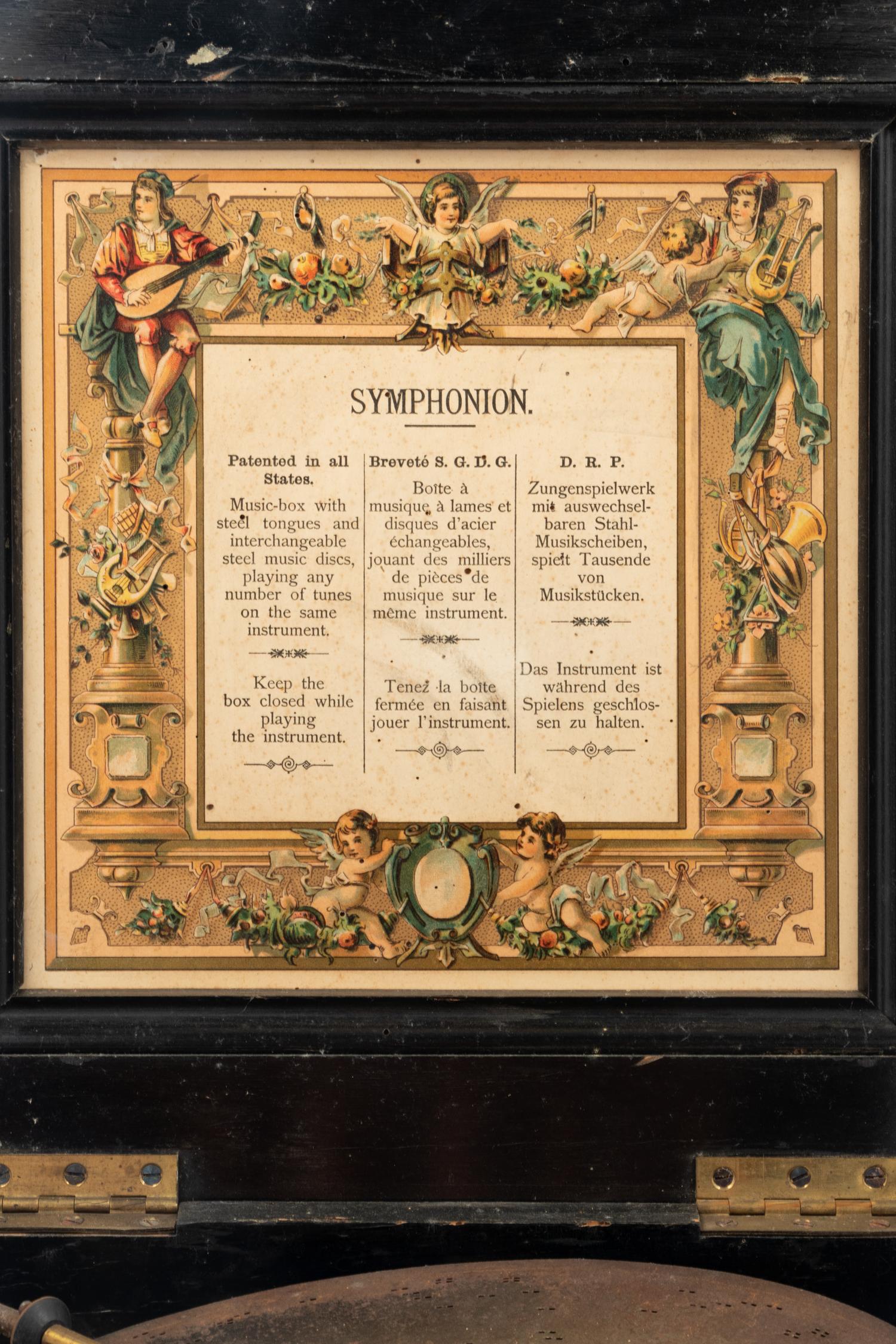 A Symphonion Disk Music Box