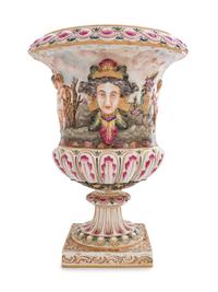 A Capodimonte Porcelain Urn