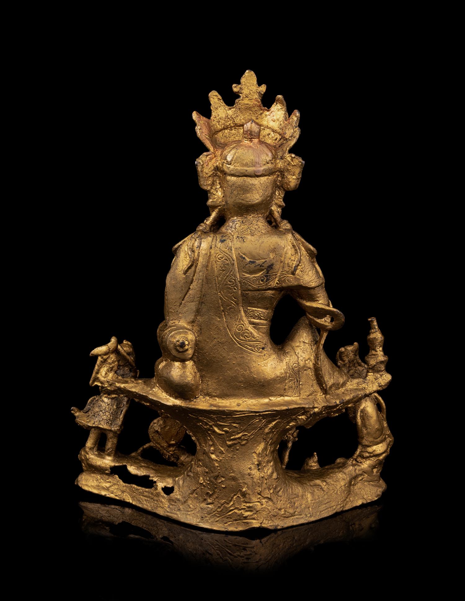 A Gilt Bronze Figure of Guanyin