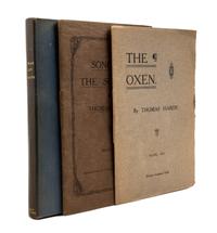 HARDY, THOMAS. A group of three pamphlets.