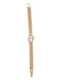 SEIKO, 14K YELLOW GOLD AND DIAMOND WATCH