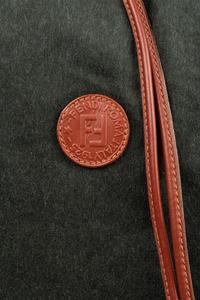 Two Fendi Leather Trimmed Wool Duffel Bags, 1980-90s