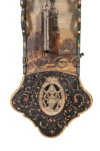 A Dutch Painted Wall Clock