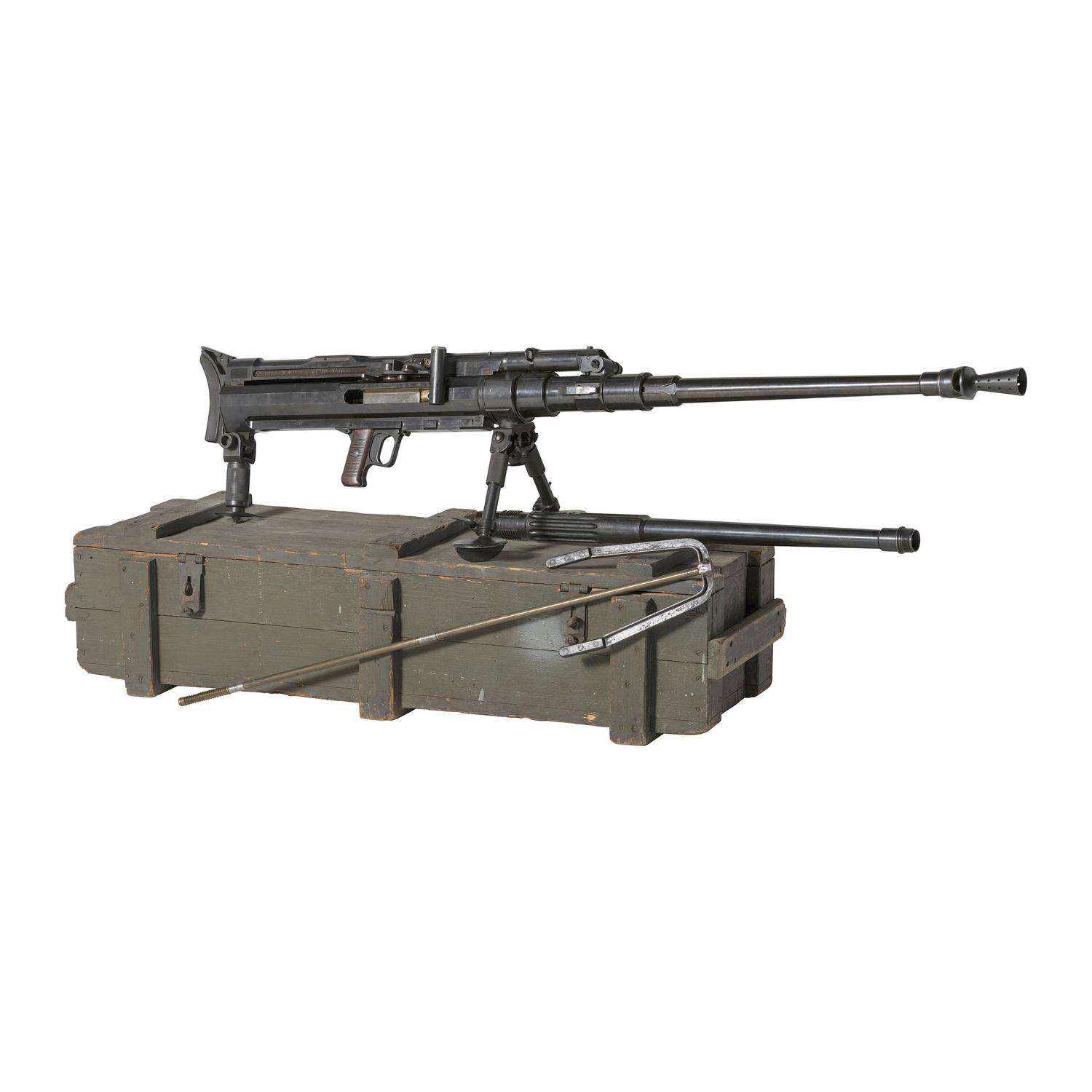 ***Finnish Issued Solothurn S18-100 (S18-154) Antitank Rifle 20mm with Spare Barrel and Crate