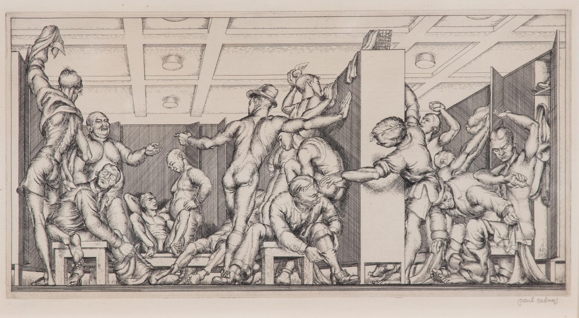 Paul Cadmus, (American, 1904-1999) — YMCA Locker Room, 1934