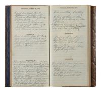[CIVIL WAR]. Diary of Captain George Brennan, Co. M, New York 14th Heavy Artillery, 1865.