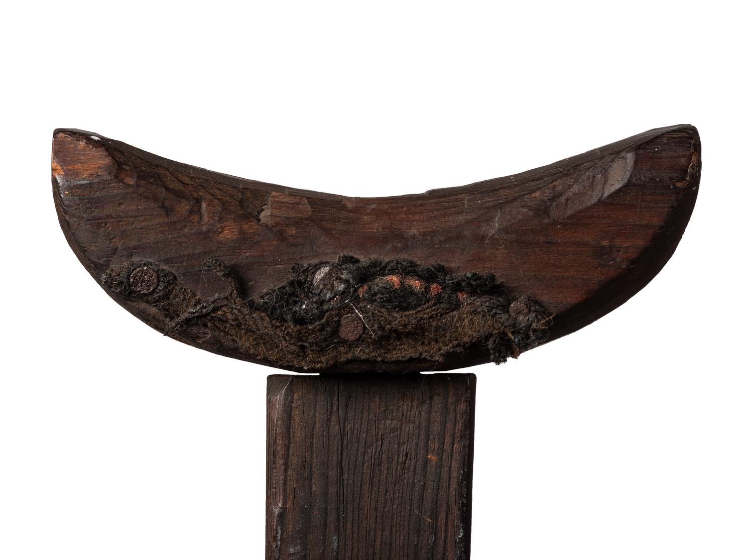[CIVIL WAR]. Crutch with carved initials and boot.