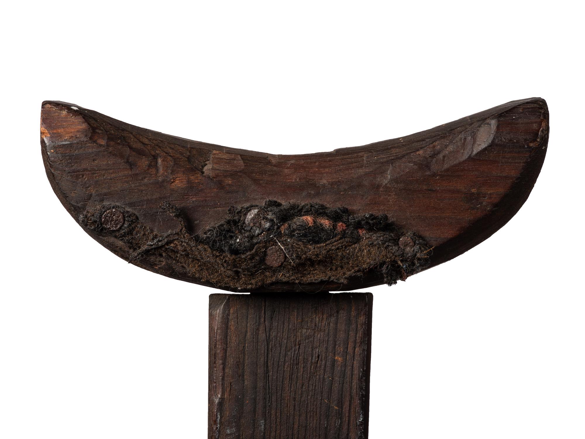 [CIVIL WAR]. Crutch with carved initials and boot.