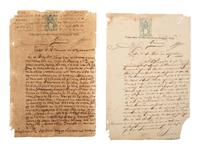 [ENSLAVEMENT & ABOLITION]. A group of 12 documents regarding the sale of enslaved persons in Cuba. 1844-1873.