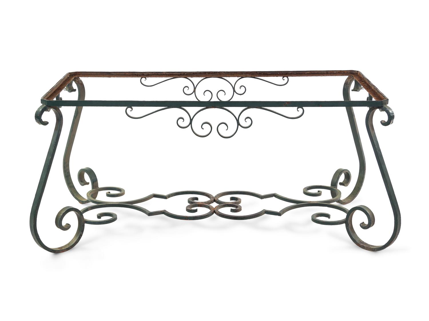 A French Painted Metal Baker's Rack