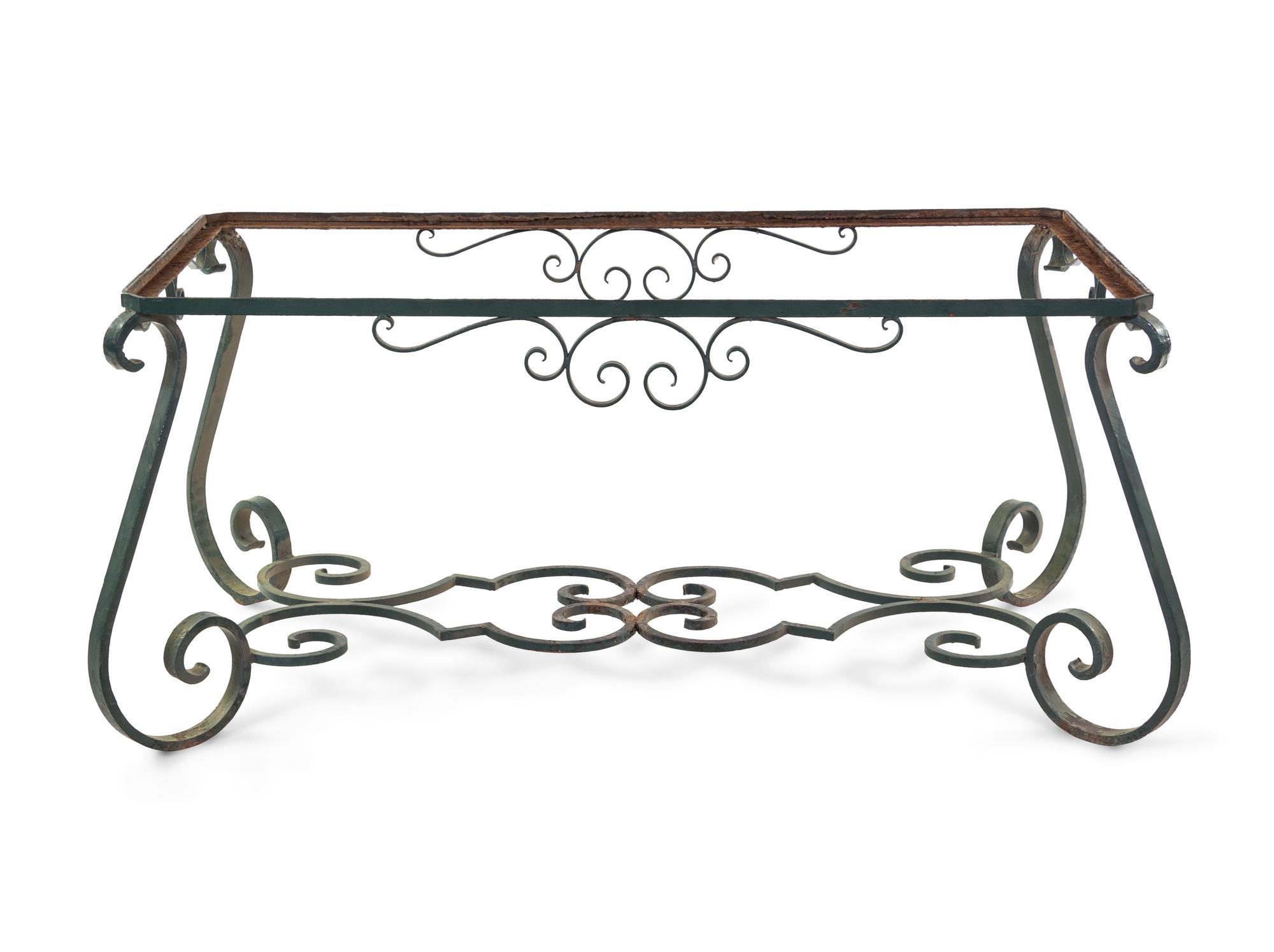 A French Painted Metal Baker's Rack