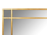 A Continental Etched Glass and Giltwood Mirror