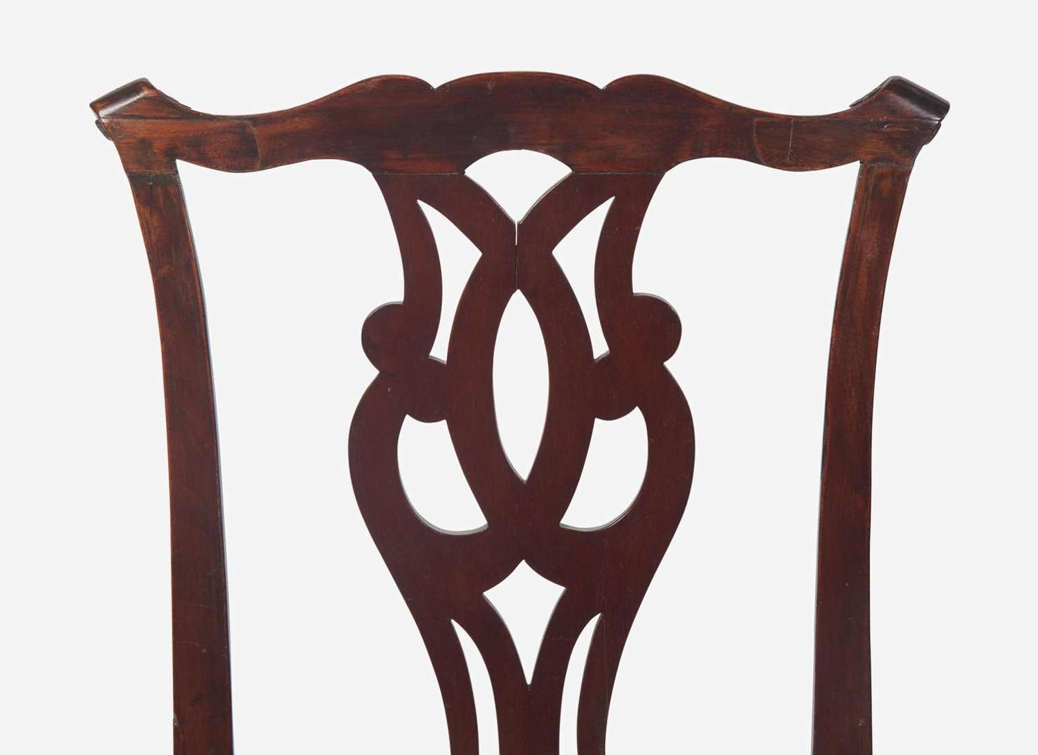 A Chippendale carved mahogany side chair, possibly Southern, late 18th century