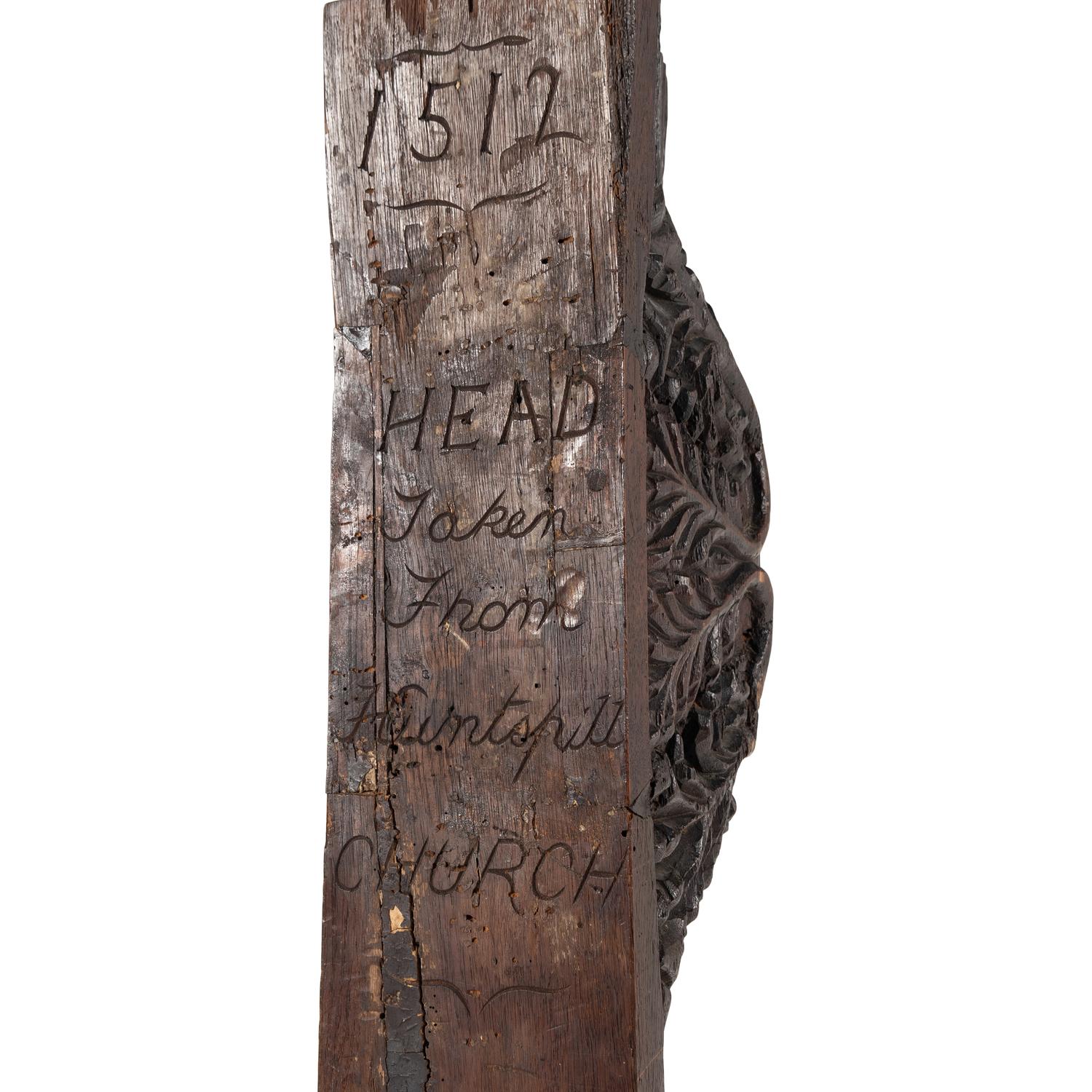 An English Carved Oak Architectural Element