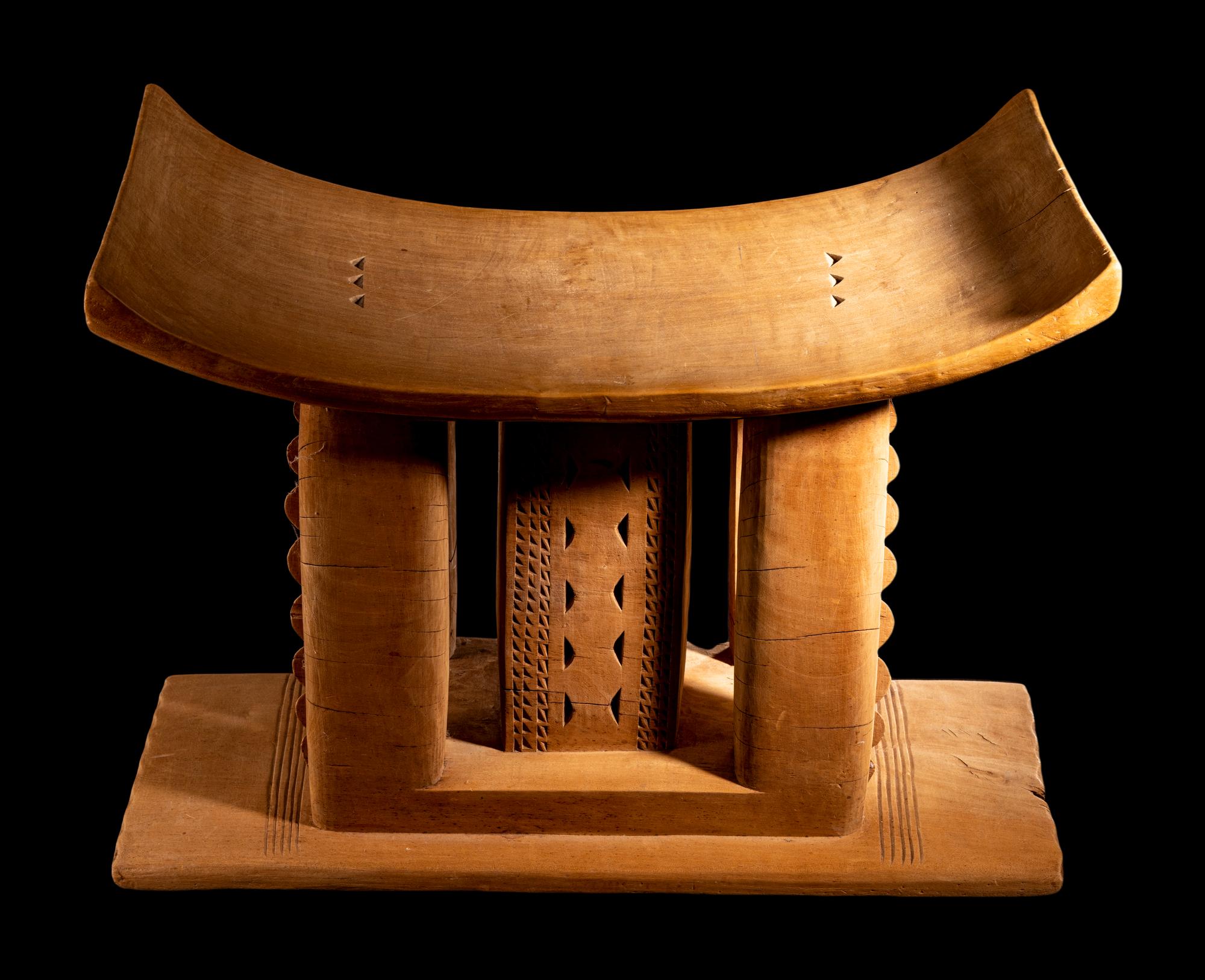 Three Ashanti Wood Stools