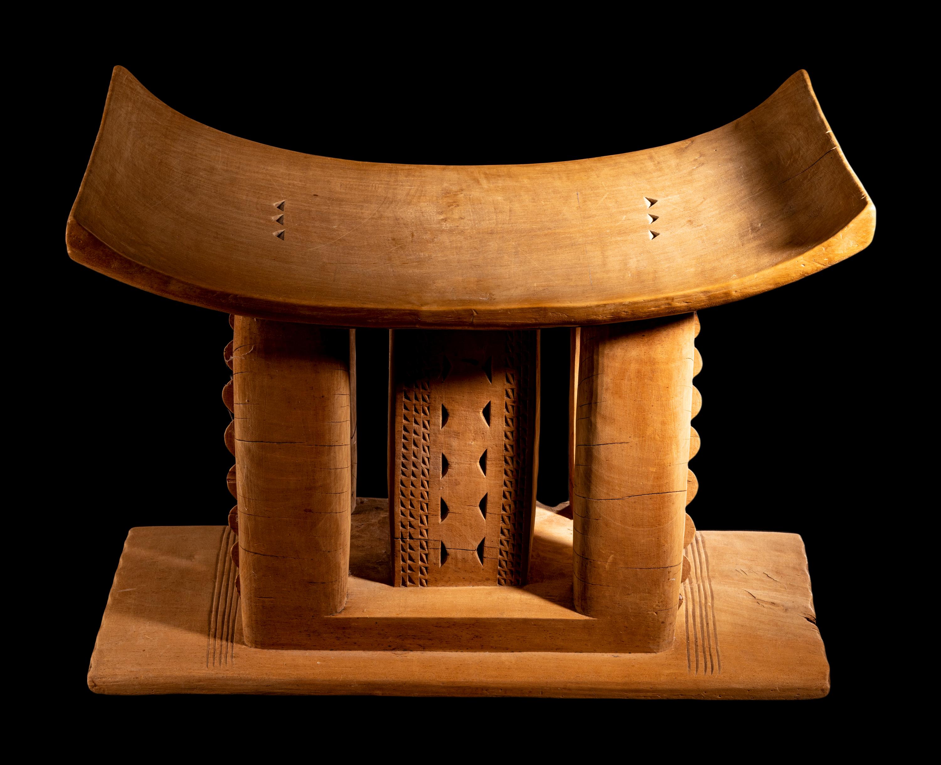 Three Ashanti Wood Stools