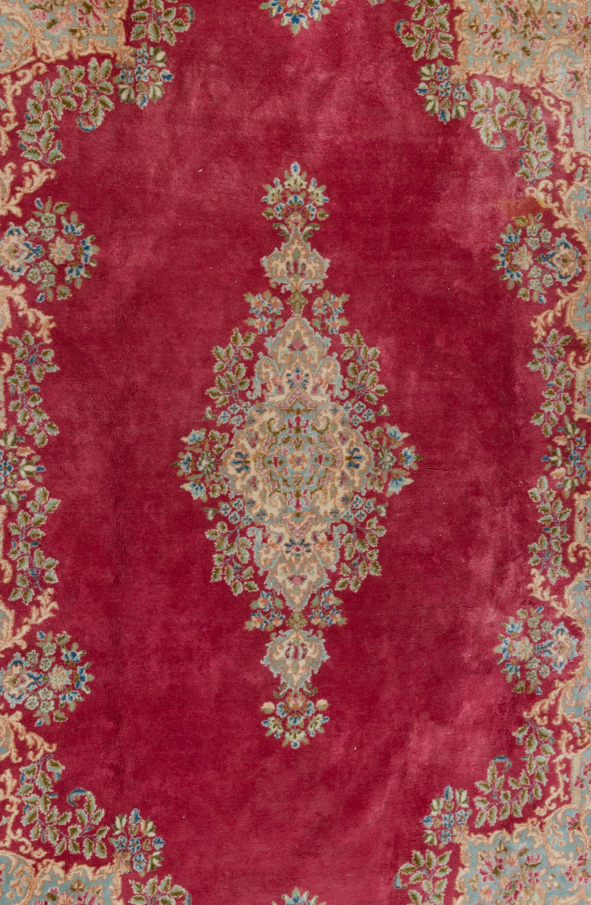 A Kirman Wool Rug