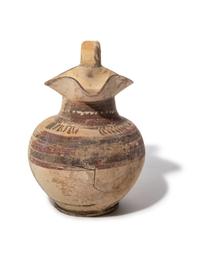 A Greek Painted Pottery Oinochoe