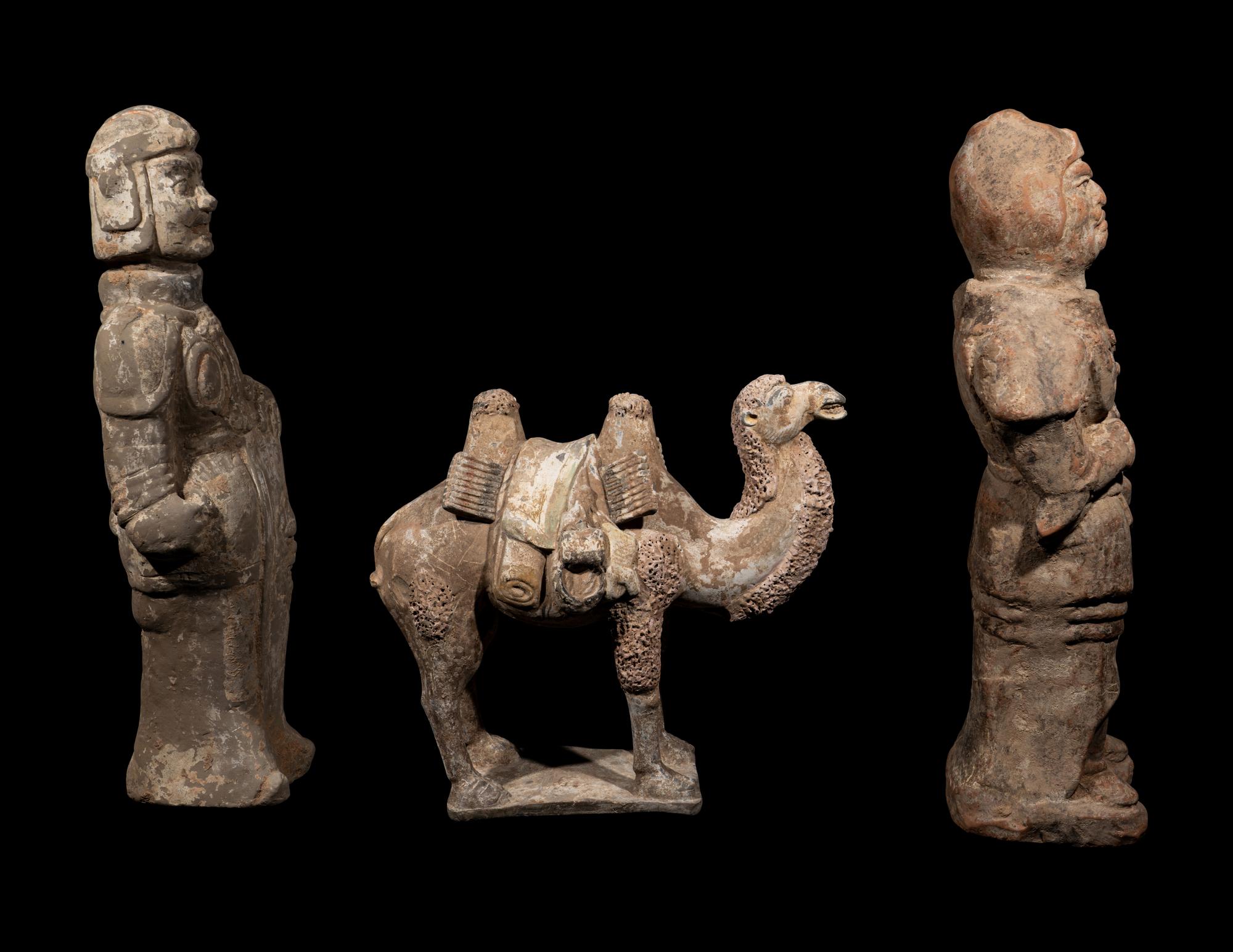 Three Chinese Pottery Figures
