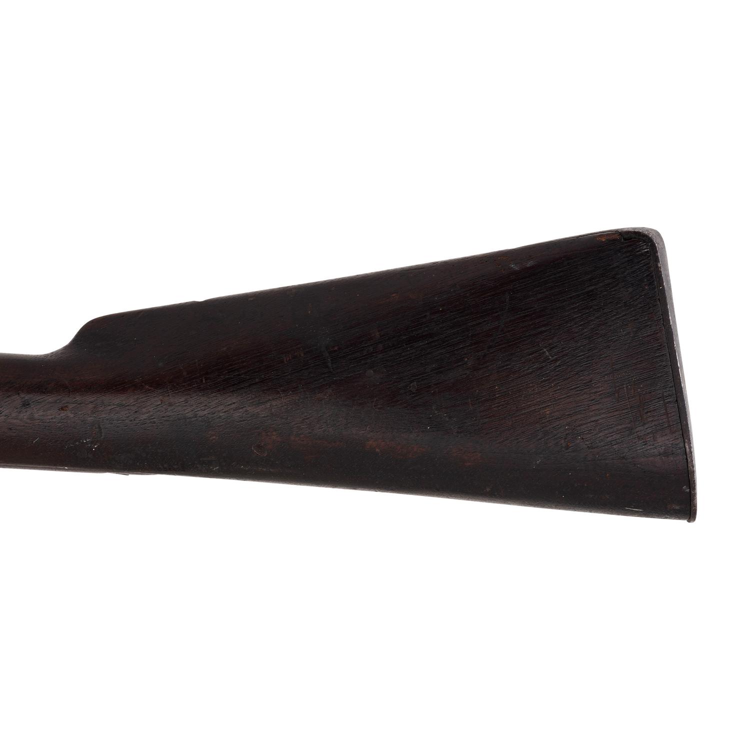 Heavy Barreled Leman Percussion Full Stock Plains Rifle