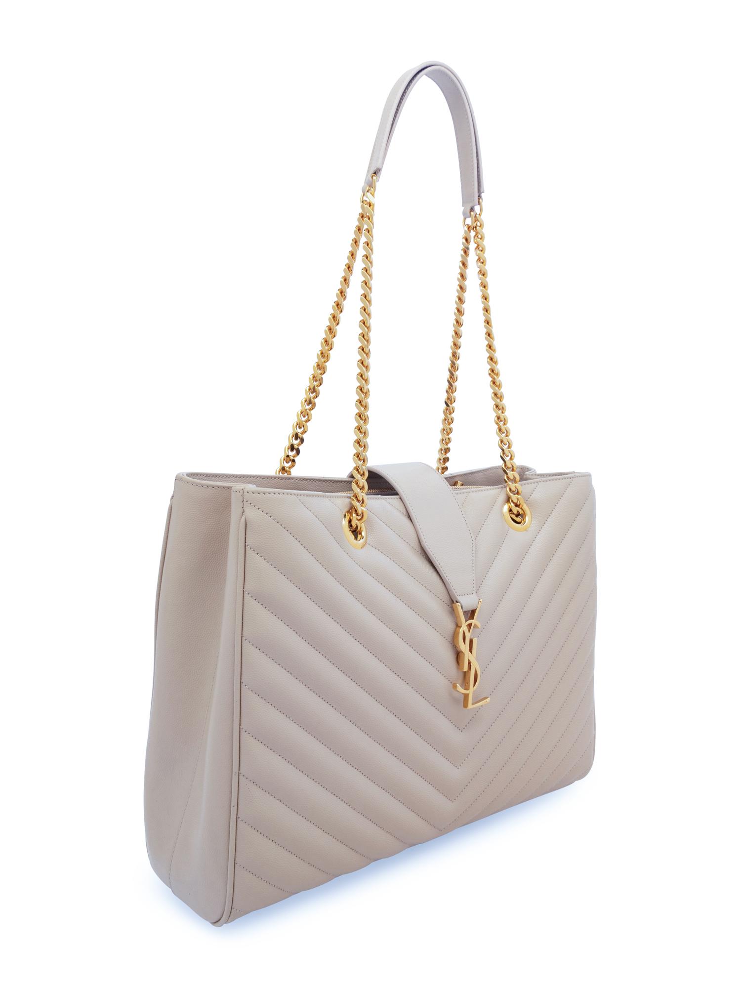 Saint Laurent Monogram Matelassé Shoulder Tote
