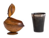 Five Silver Mounted Coconut Wares
