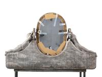 An Art Nouveau Putti-Carved Marble and Iron Figural Washstand
