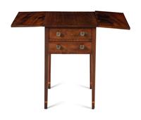 A Federal Mahogany Drop-Leaf End Table