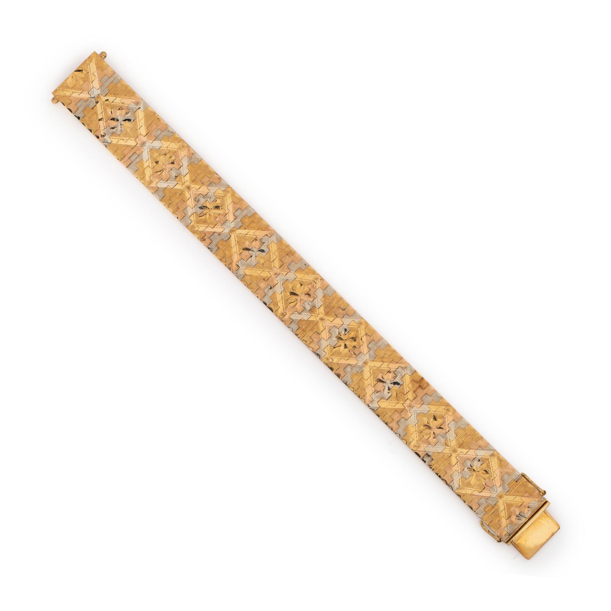 TRICOLOR GOLD BRACELET