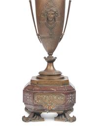 A Pair of French Neoclassical Cast Metal Urns