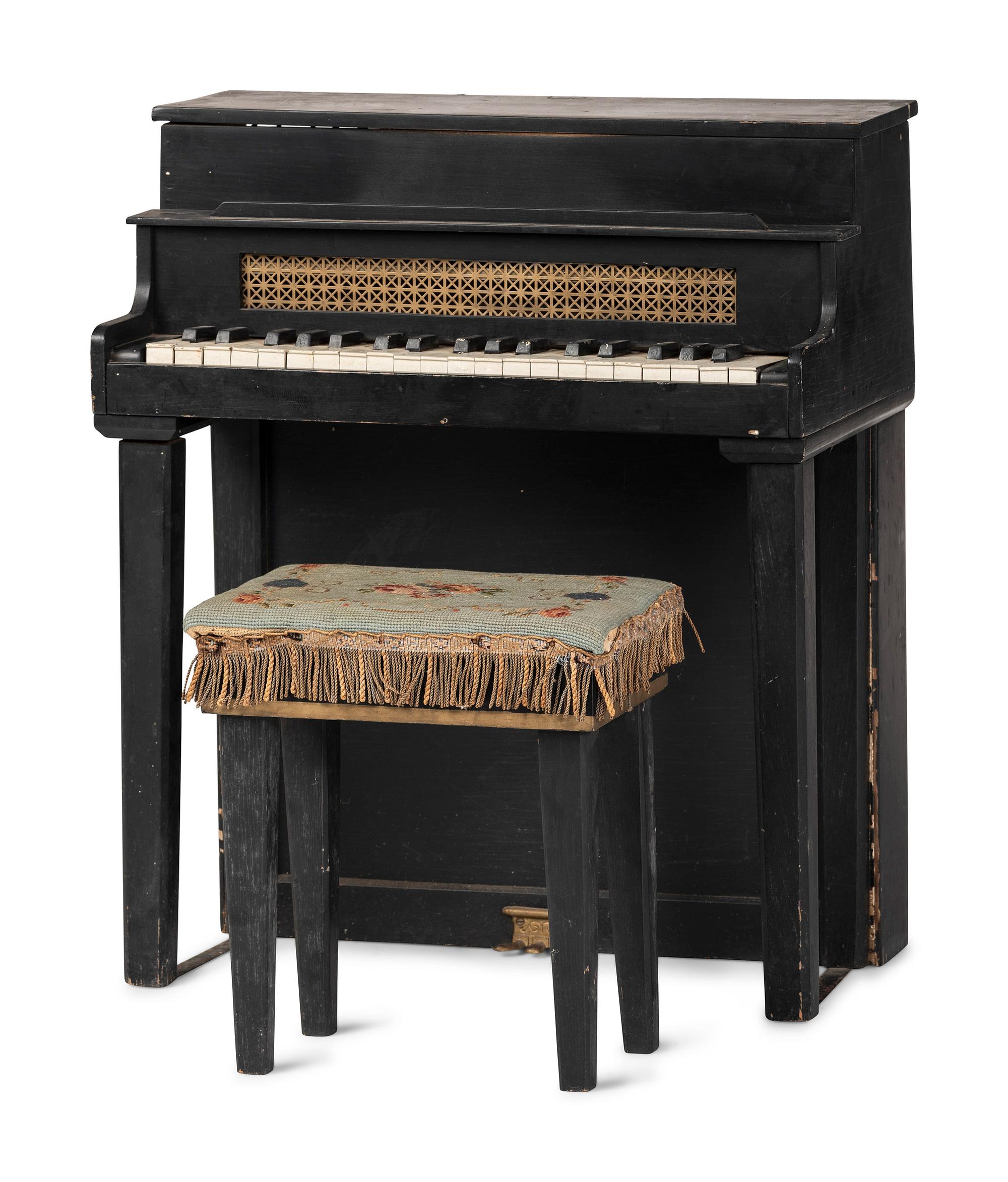 A Paint-Decorated Child's Piano