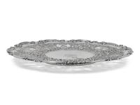 An American Silver Reticulated Plate