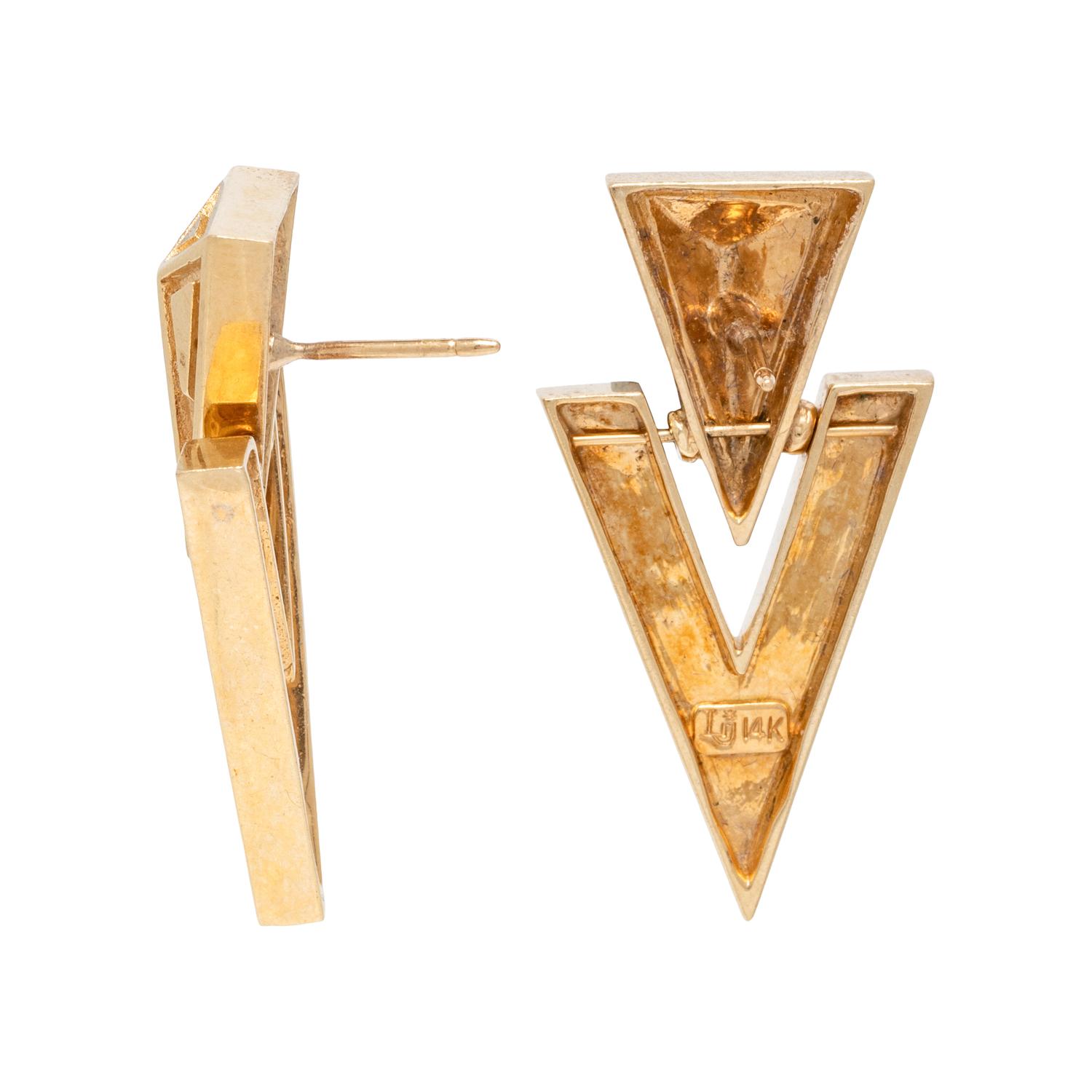 YELLOW GOLD EARRINGS