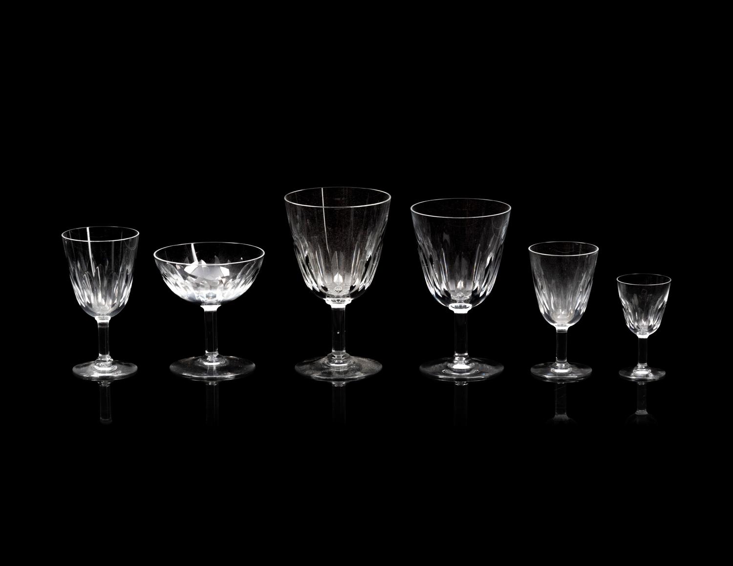 A Baccarat Lorraine Stemware Service