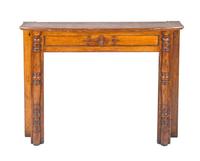 An American Quarter Sawn Oak Fireplace Mantel