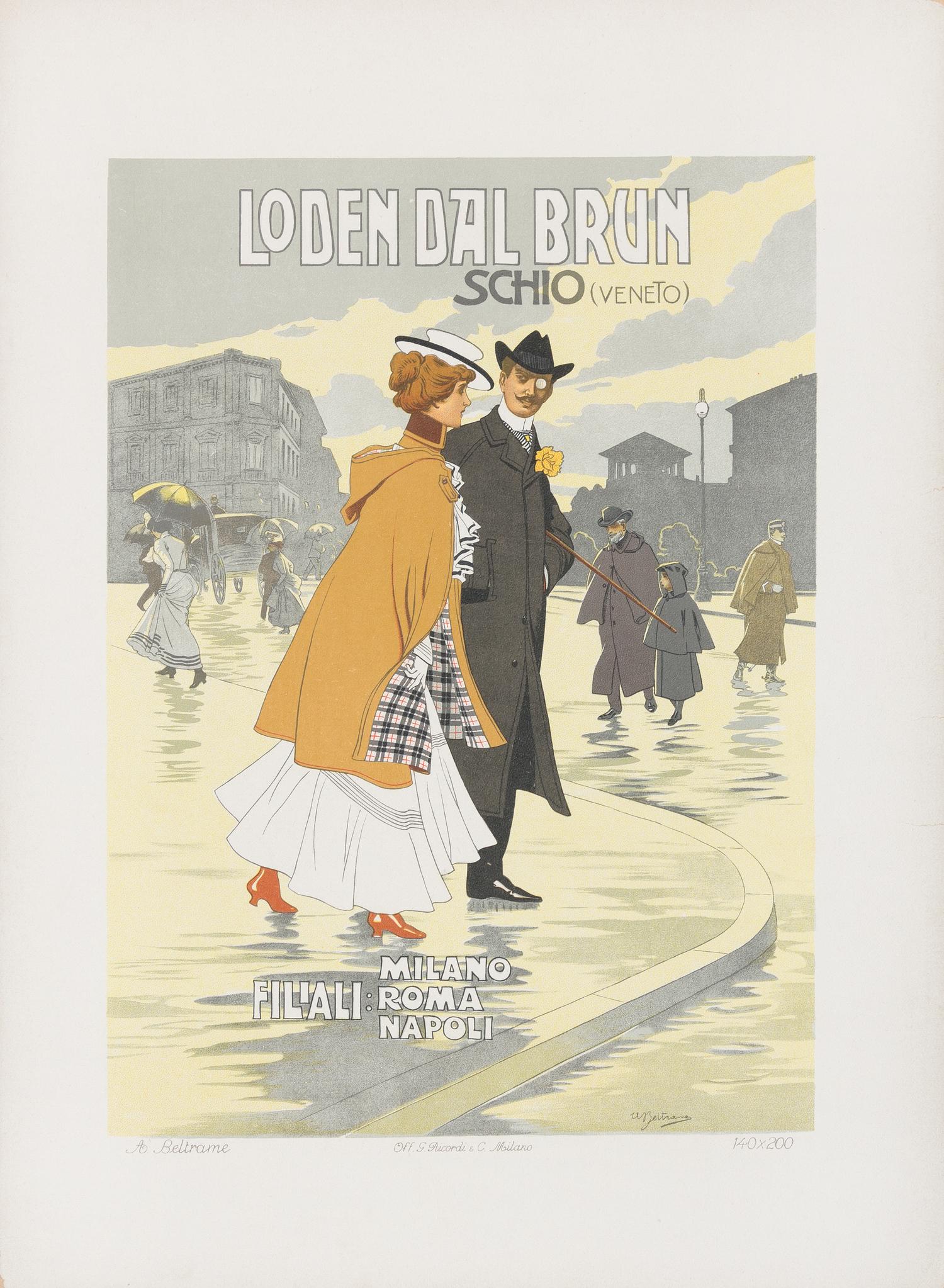 [RICORDI PORTFOLIO]. A group of 50 lithographic plates recreating the Ricordi firm's poster art. Milan: Ricordi, ca 1914.