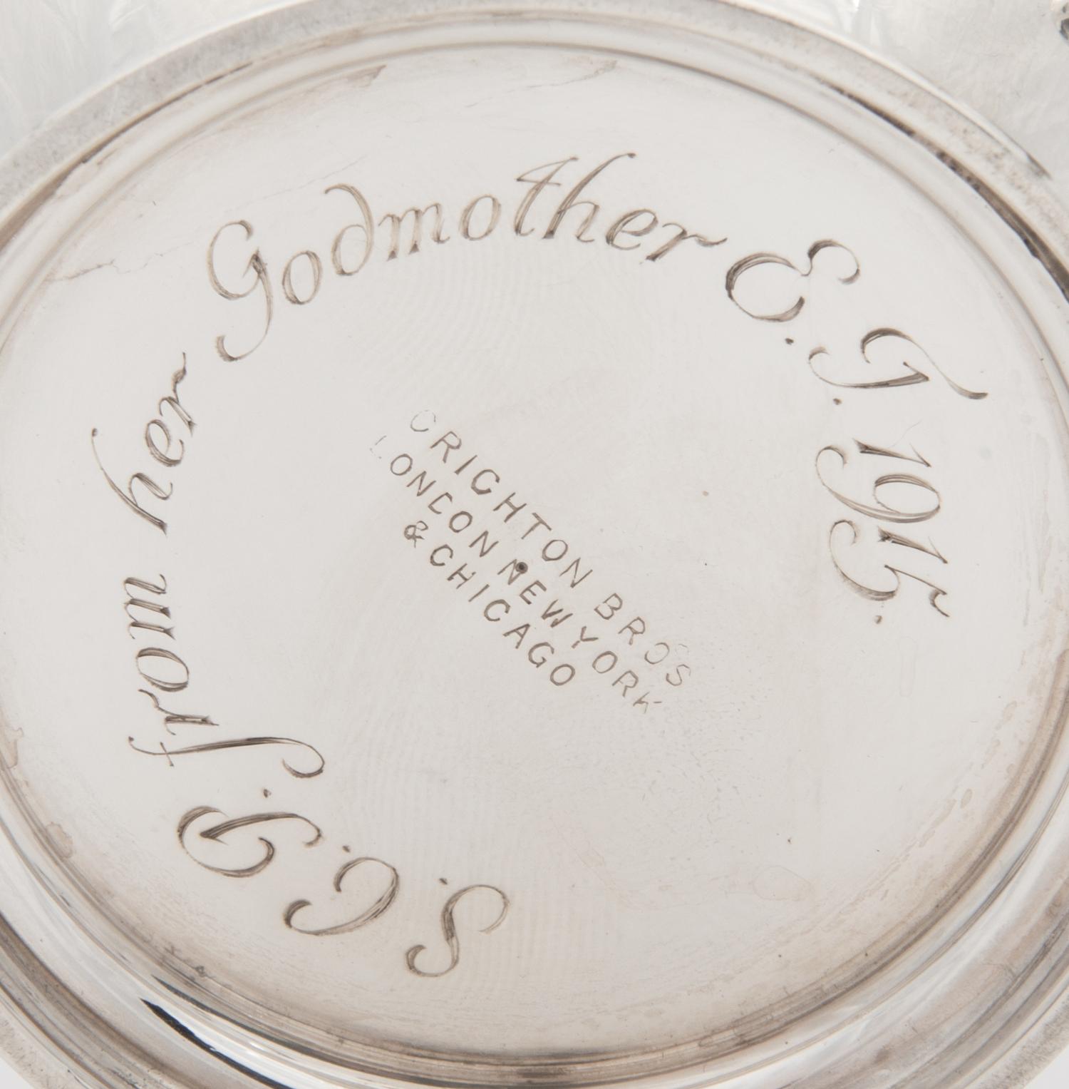 An English Silver Creamer and Sugar