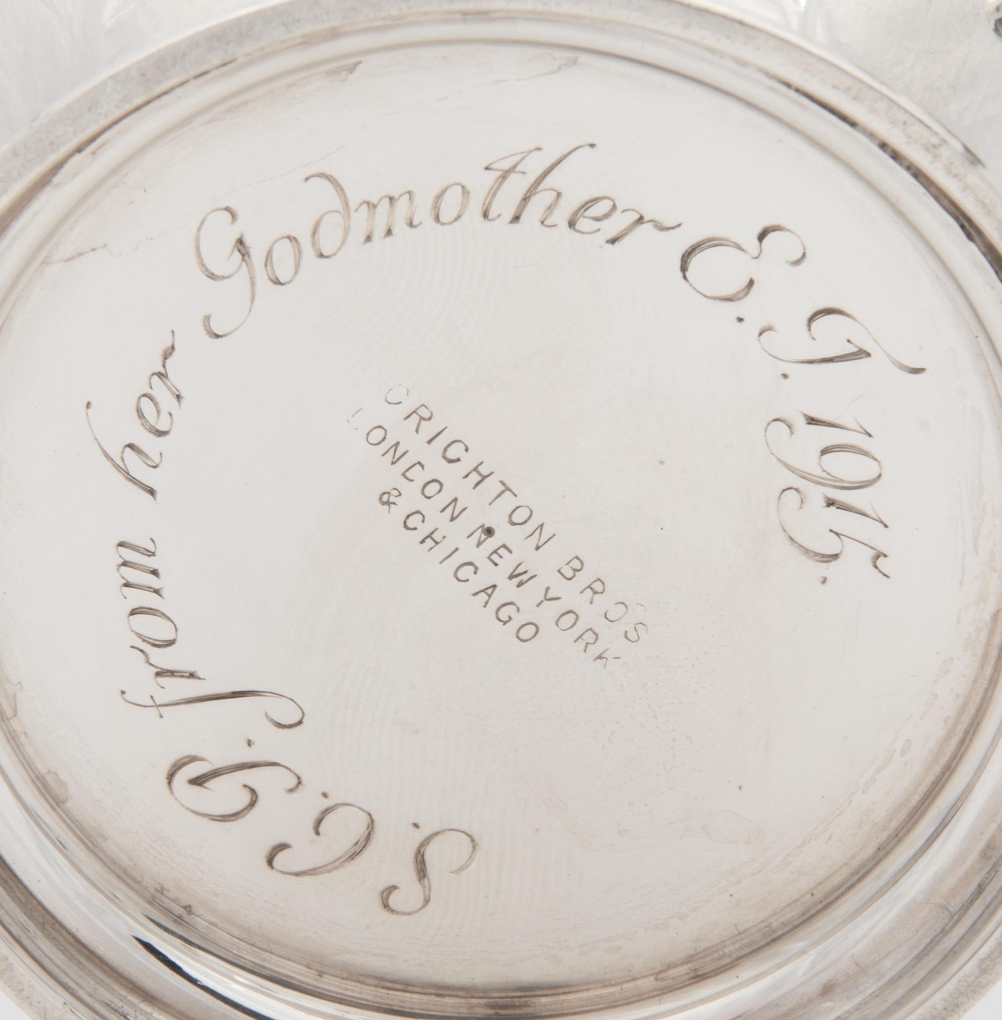 An English Silver Creamer and Sugar