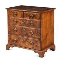 A George II Walnut Chest of Drawers