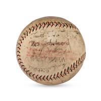 A 1929 Los Angeles Angels Team Signed Autograph Baseball