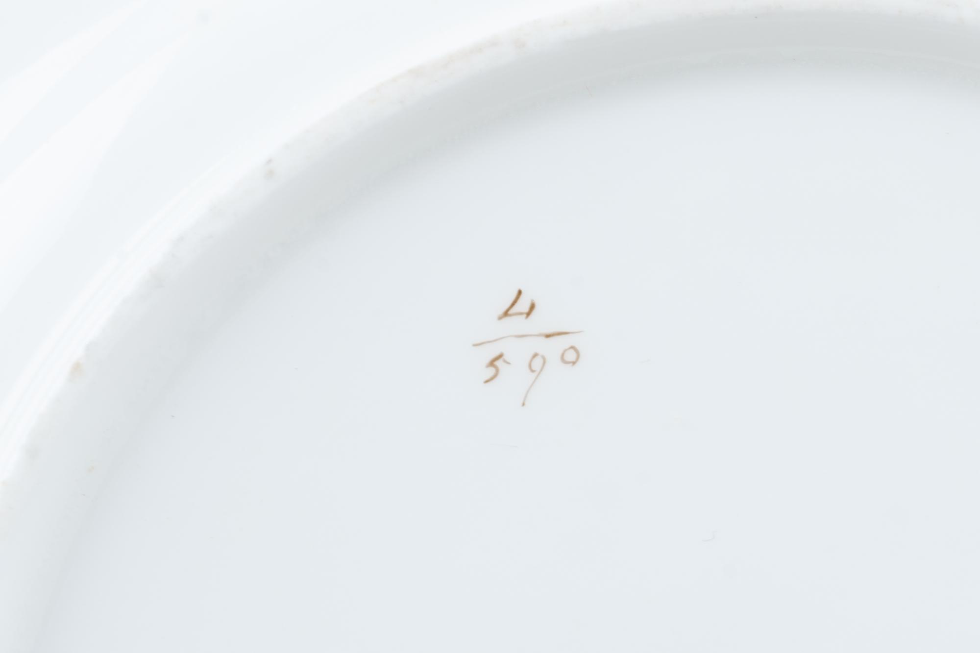 An English Porcelain Dessert Service