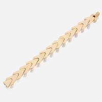 A gold and diamond bracelet