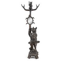 A Swiss "Black Forest" Carved Bear Hall Tree
