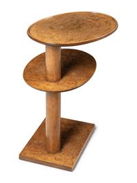 A Burl Walnut Side Table