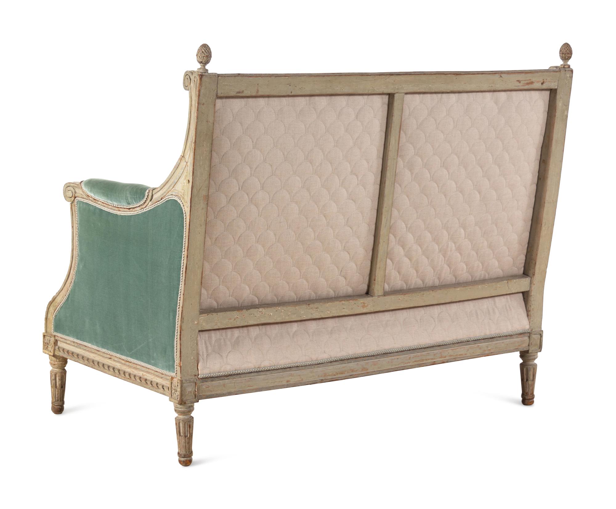 A Louis XVI Carved and Painted Canapé by Jean-Baptiste-Claude Sené (French, 1748-1803)
