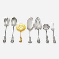 An assembled sterling silver flatware service for twelve in the "Olympian" pattern Tiffany & Co., New York, NY, early to late 20th century